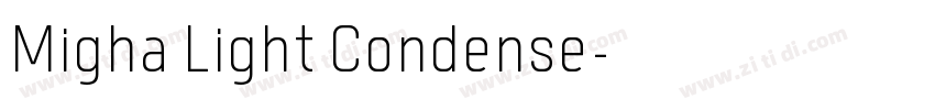 Migha Light Condense字体转换